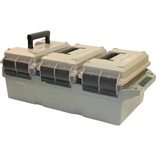 MTM 3-Can Ammo Crate Combo with 50 Caliber Cans Polymer Dark Earth AC3C?>