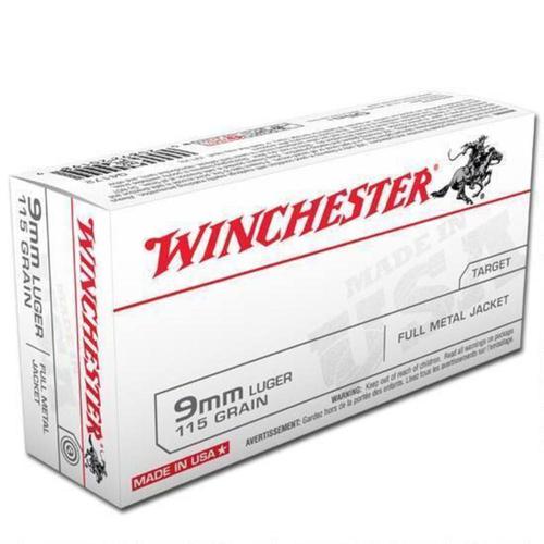 Winchester USA Ammo 9mm 115gr FMJ  - Box of 50?>