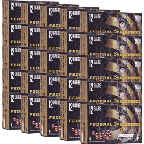 Federal Premium Vital-Shok 12ga 2-3/4" 00 Buck 12 Pellet, Case of 25 Boxes - 250rd?>