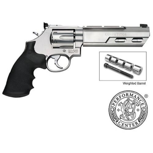 S&W 629 Competitor Revolver w/Weighted Barrel 44 Magnum 6" Barrel Hogue Grip Stainless Finish 6 Round 170320?>