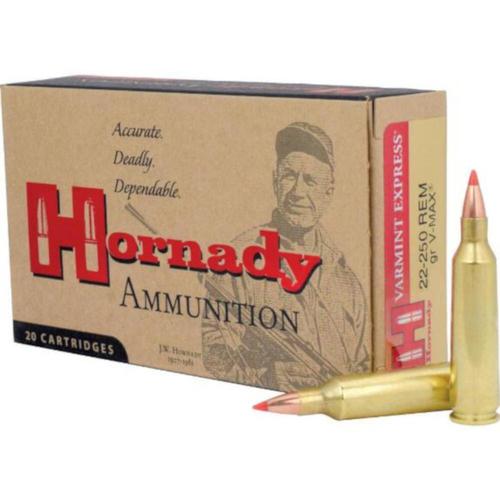 Hornady Varmint Express Ammo 22-250 Remington 50gr V-MAX - Box of 20?>