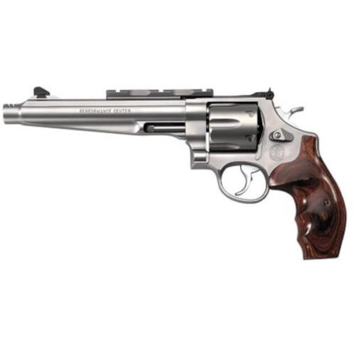 S&W 629 Revolver 44 Mag / 44 Special 7.5" Barrel Wood Grip Matte Stainless Finish 6 Round w/Compensator 170181?>