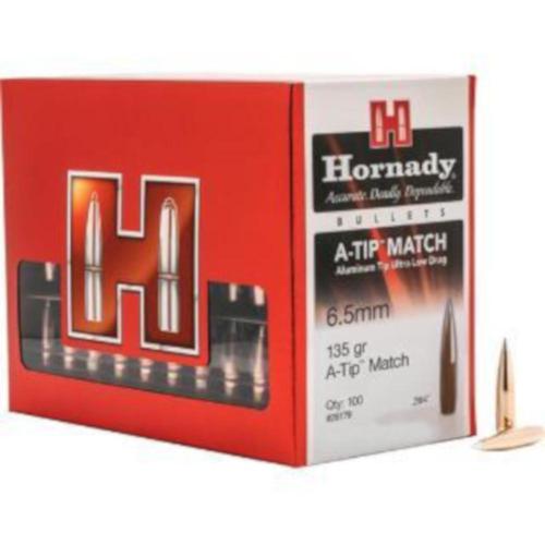 Hornady (QTY 100) A-TIP Match Bullets BT 6.5mm .264 135gr?>
