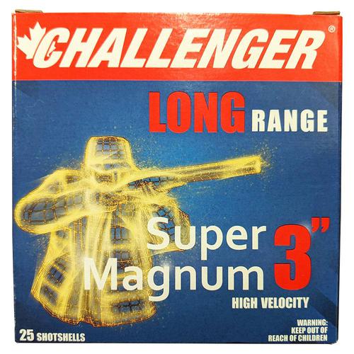 Challenger Super Magnum 12ga 3" #4 Lead 1-7/8oz, Box of 25?>