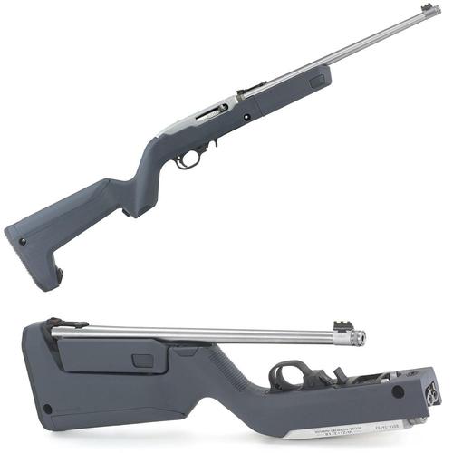 Ruger 10/22 Magpul X-22 Backpacker Takedown 22 LR 16“ Stainless Rifle Stealth Gray?>