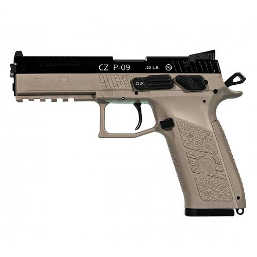 CZ P-09 Kadet .22LR Pistol, 4.7" Barrel, 2x 10rd Mags, Two-Tone Urban Grey/Black?>