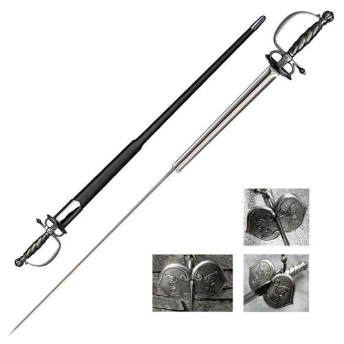 Cold Steel Colichemarde Sword 32.375" Carbon Steel Blade?>