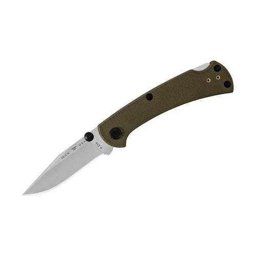 Buck Knives 112 Slim Pro TRX Knife, OD Green?>