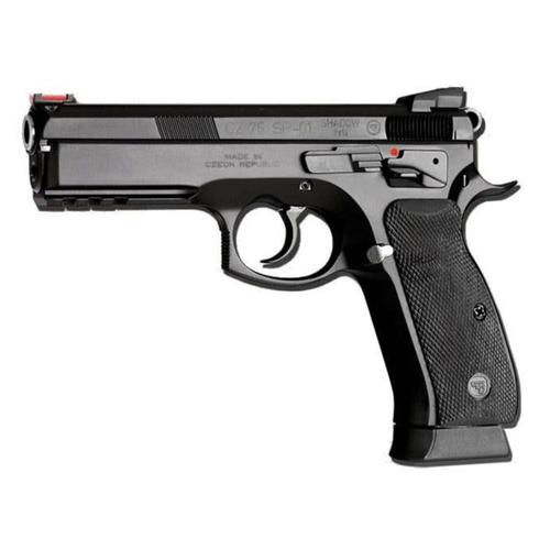 CZ 75 SP-01 Shadow Pistol 9mm Black Rubber Grips?>