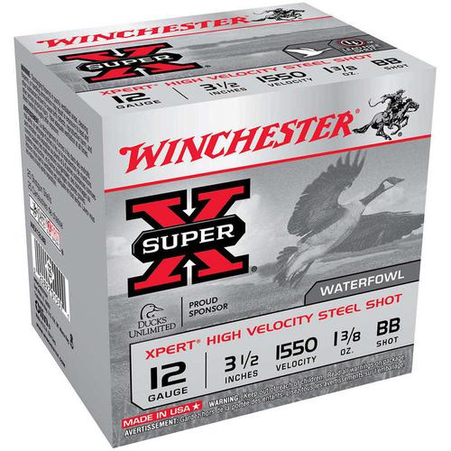 Winchester Super-X 12ga 3-1/2" #BB Steel Shot 1-3/8oz, Box of 25?>