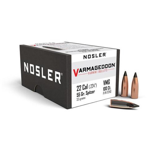 Nosler Varmageddon, 22 Caliber, 55gr FB Tipped, 100 per box?>