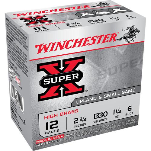 Winchester Super-X Upland 12ga 2-3/4" #6 Steel 1-1/4oz, Box of 25?>