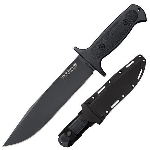 Cold Steel 36MH Drop Forged Survivalist Fixed Blade Knife 8" Gray Teflon 52100 Carbon Steel, Secure-Ex Sheath?>