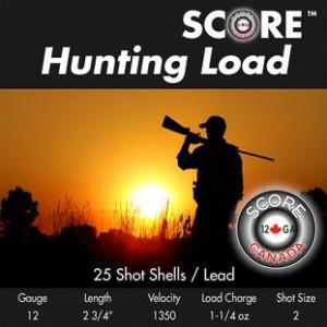 Score 12ga Lead Hunting Load 2 3/4" #5?>