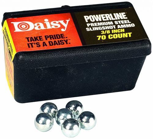Daisy Powerline Premium 3/8 Inch Slingshot Ammo 70 Count?>