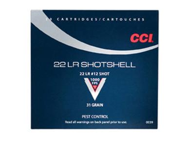 CCI 22LR Shotshell, 31gr,  #12 Shot, Box of 20?>