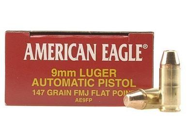 American Eagle 9mm, 147gr FMJ FP, 500 Rounds?>