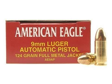 American Eagle 9mm, 124gr FMJ, 250 Rounds?>