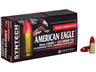 American Eagle 9mm Luger 124gr Total Synthetic Jacket, Box of 50?>