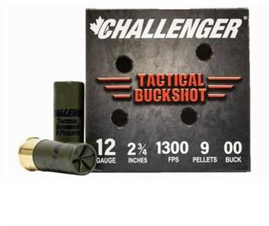 Challenger Tactical 12 Ga 00 Buckshot, 2 3/4", 100 Rds?>