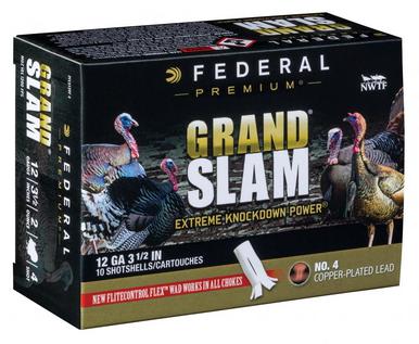 Federal GrandSlam 12 Ga, 3.5", 2 Oz, #6 Turkey, 10 Rounds?>
