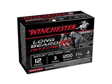 Winchester Long Beard XR Turkey, 12ga 3", 1 3/4oz, #4, Box of 10?>