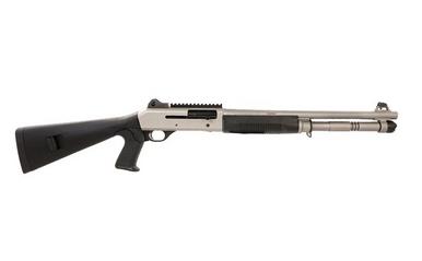 Benelli M4 12 Ga Tactical Shotgun, 18.5" Barrel, Titanium Cerakote?>