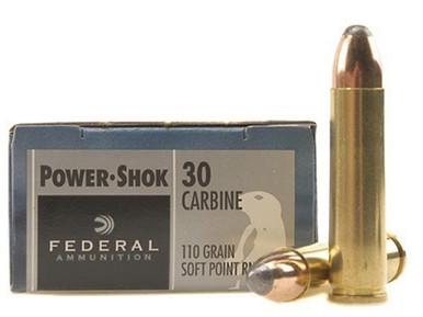 Federal Power-Shok 30 Carbine, 110gr SP, Box of 20?>