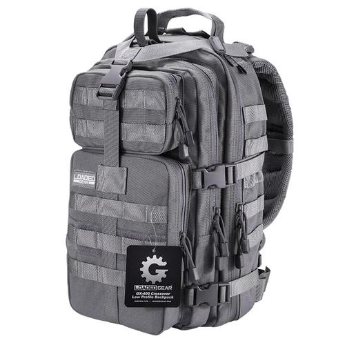 BARSKA Loaded Gear GX-400 Crossover Tactical Backpack (Gray)  BI12604 Model Number: BI12604?>
