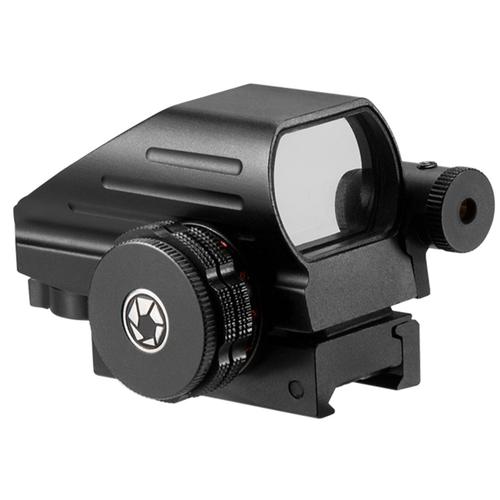 BARSKA 1x Multi Reticle Electro Sight with 5mW Red Laser Sight AC12136 Model Number: AC12136?>