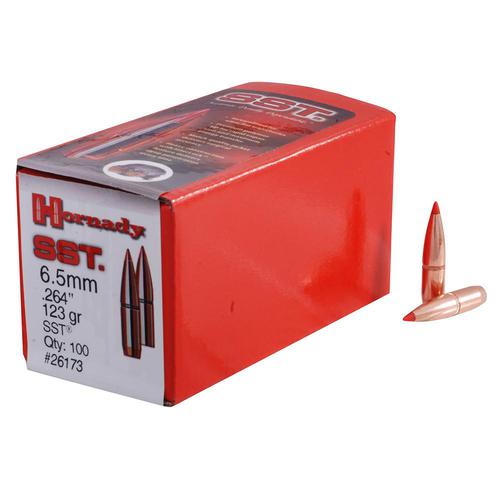 Hornady SST Bullets 264 Caliber, 6.5mm (264 Diameter) 123 Grain InterLock Polymer Tip Spitzer Boat Tail Box of 100?>