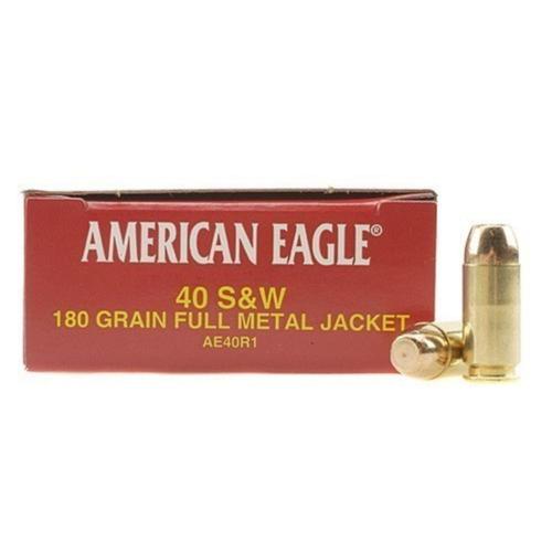 Federal American Eagle Ammo 40 S&W 180gr FMJ - Box of 50?>