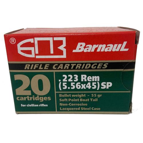 Barnaul Ammo .223 Rem 55gr SP 22355SP - Box of 20?>