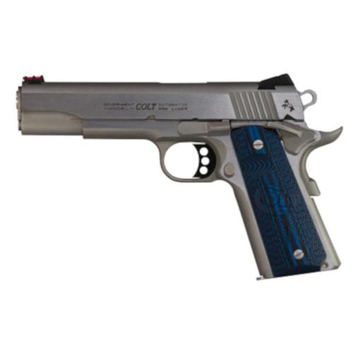 Colt Competition Government 1911 Semi-Auto Pistol 9mm 9 Round  5" Barrel Stainless O1082CCS?>