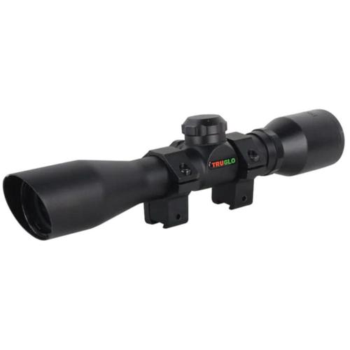 Truglo Compact Rimfire Rifle Scope 4x32mm Duplex Reticle with Rings TG8504BR?>