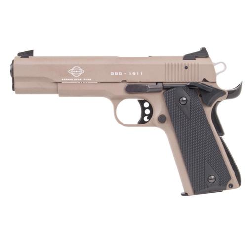 GSG 1911 .22LR Pistol 5" Standard Desert Tan Black Grips H04GSG911DST?>