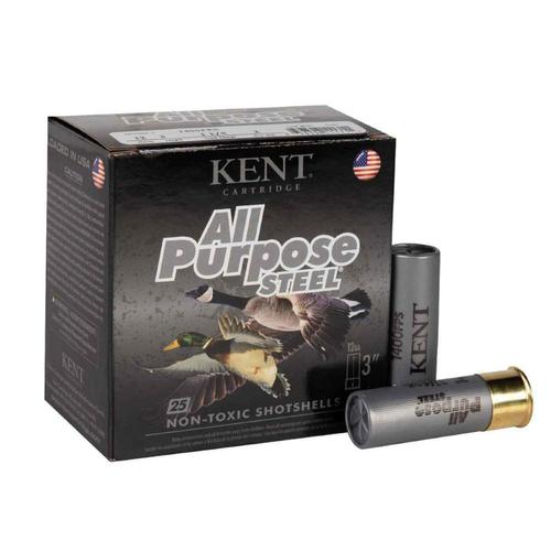 Kent All Purpose Steel 12 Gauge 3" #2 1-1/4oz Waterfowl Shotshells - 25 Rounds?>