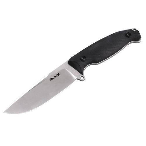 Ruike Knives Jager F118 Fixed 4.33" Stonewashed Blade, G10 Handles, ABS Sheath?>