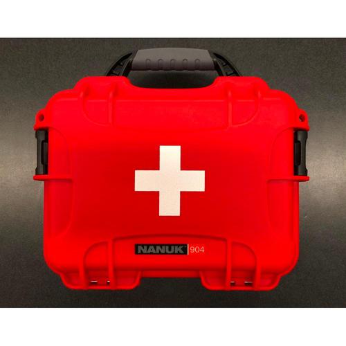 Nanuk 904 Hard Case Red with First Aid Symbol 904-FSA9?>