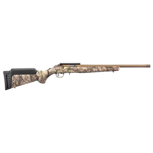 Ruger American Rimfire Bolt Action Rifle 22LR GO Wild Camo I-M Brush Synthetic 8372?>