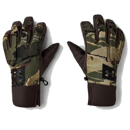 Under Armour Men's Mid Season Hunt Gloves Forest 2.0 Camo / Timber?>
