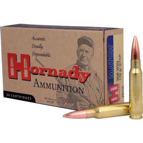 Hornady Match Ammo 308 Winchester 178gr HP BT - Box of 20?>