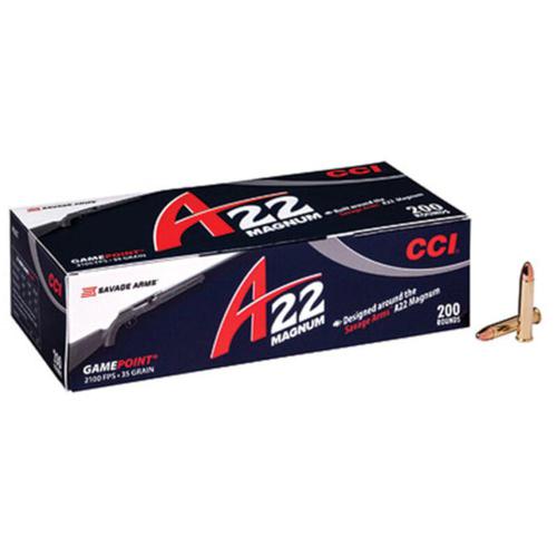 CCI Ammo A22 Magnum .22 Winchester Magnum Game Point 35gr - 200 Rounds?>