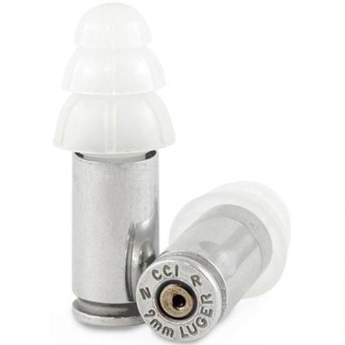 Lucky Shot 9mm Bullet Casing Ear Plugs NRR 27 Nickel?>