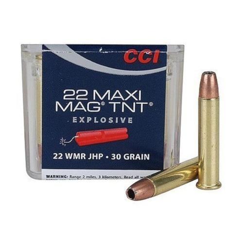 CCI Maxi-Mag Ammo .22 Winchester Magnum Rimfire (WMR) 30gr Speer TNT Jacketed HP - 50 rounds?>