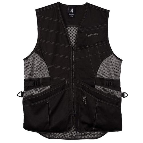 Browning Ace Shooting Vest Black On Black, 3XL?>