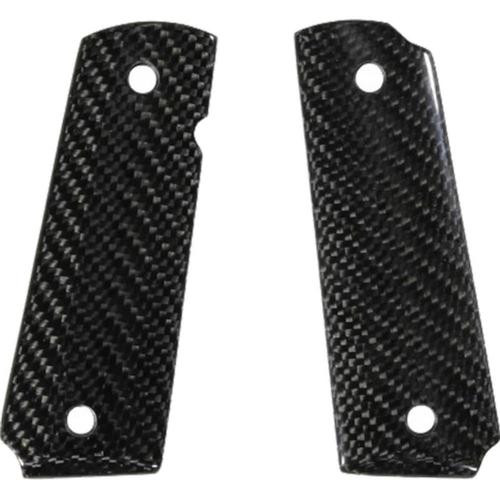 Pachmayr Custom Series Carbon Fiber Grips 1911 Smooth Synthetic G10 Black 62020?>