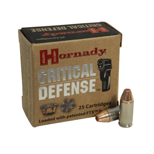 Hornady Critical Defense Ammo 9mm Luger 115gr Flex Tip eXpanding - Box of 25?>