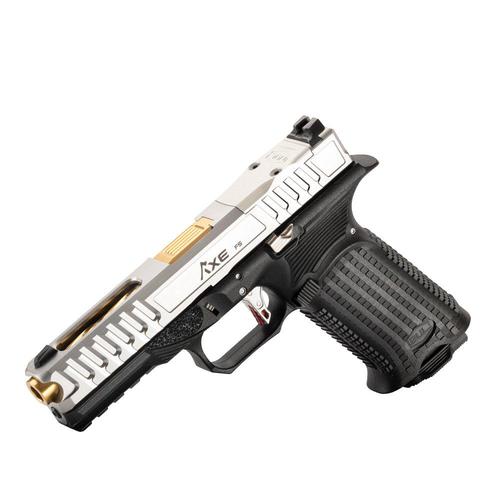 BUL Axe FS Tomahawk 9mm Pistol, 4.5" Barrel, 3x 10rd Mags, Trijicon RMR Cut, Silver?>