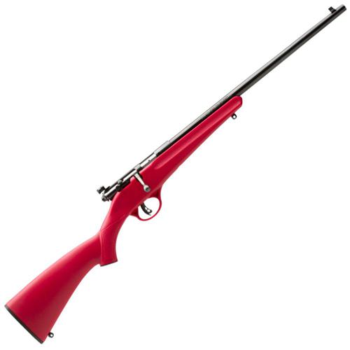 Savage Rascal Youth Bolt Action Rifle, 22 LR, 16" Barrel, Red Stock?>